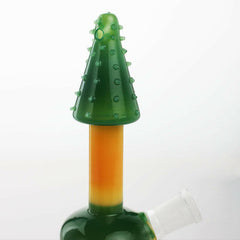 7" penis with Spike orange water pipe - Simple Glass Pipe