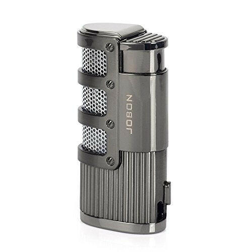JOBON triple-jet torch lighter with push-up cigar punch