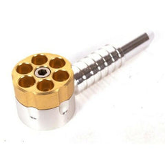 6 Shooter Tobacco Pipe with revolving chamber - Simple Glass Pipe