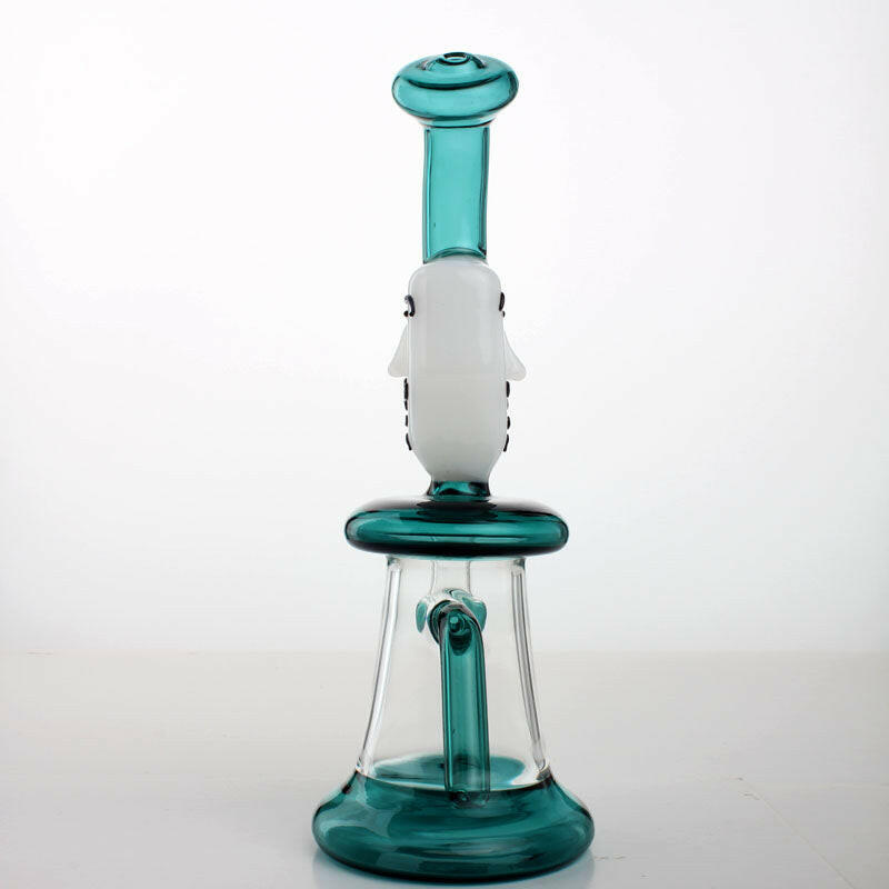 9" V for vendetta Glass Water Pipe - Simple Glass Pipe