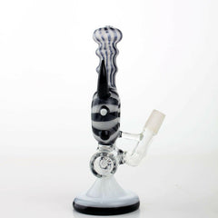 7" Totem B-W Inline Glass Water pipe