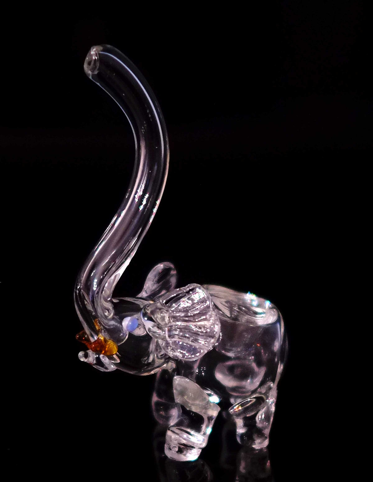 6" Long Nose Elephant Glass Pipe