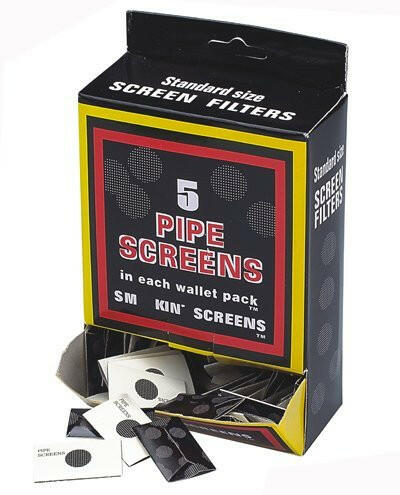 Brass tobacco pipe screens 500 count bulk box