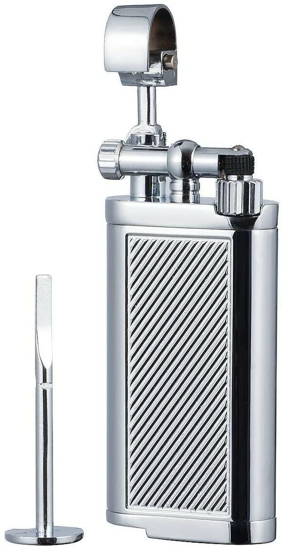 Spunk antique-style lift-arm lighter side view