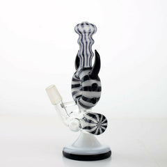 7" Totem B-W Inline Glass Water pipe