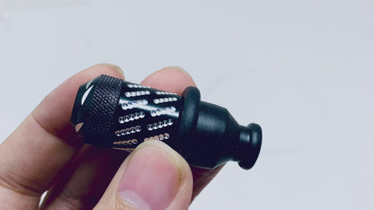 2" Diamond-Cut Bullet Metal One-Hitter Pipe