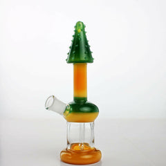 7" penis with Spike orange water pipe - Simple Glass Pipe