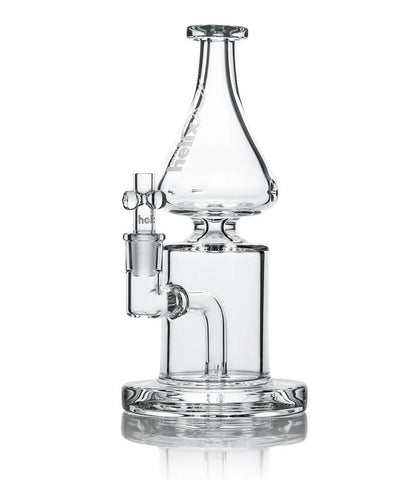 8.7"  Clear Straight Base w- Fixed Downstem Water Pipe by Helix™