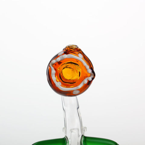 7" Man Eating Flower Glass Water Pipe