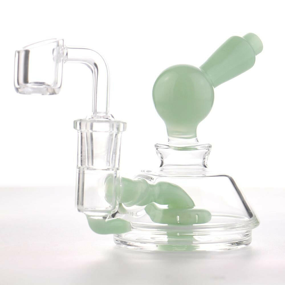 4" Mini Blue Color Glass Water Pipe - Simple Glass Pipe