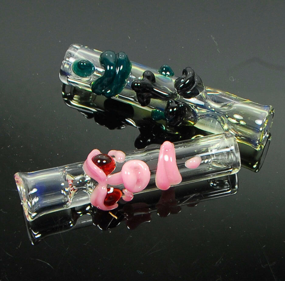 Face Chillum Made in USA - Simple Glass Pipe