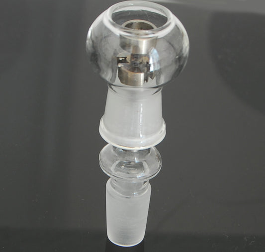 glass dome set with titanium nail