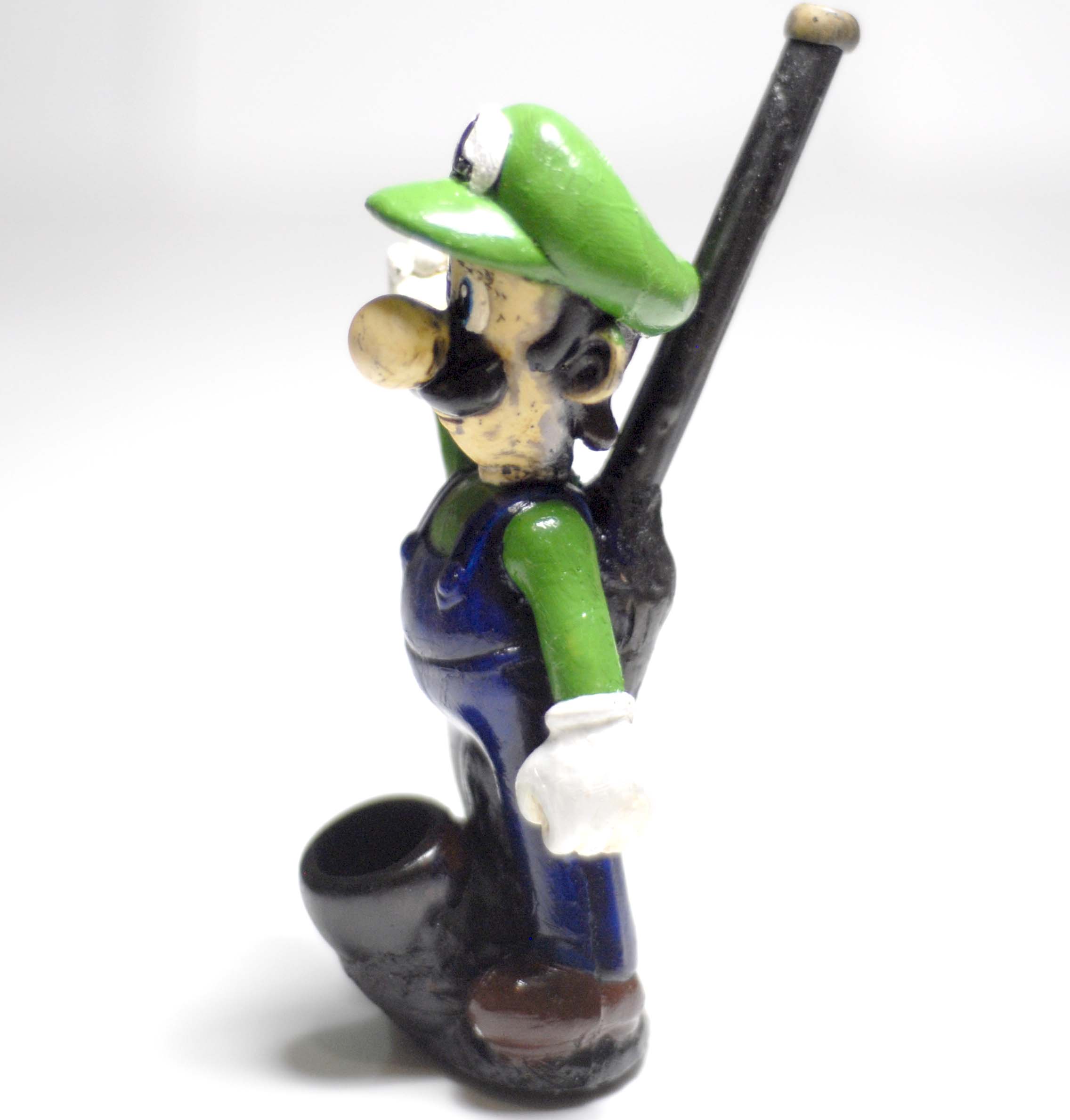 Super Mario Luigi  handmande figured Tobacco Pipe