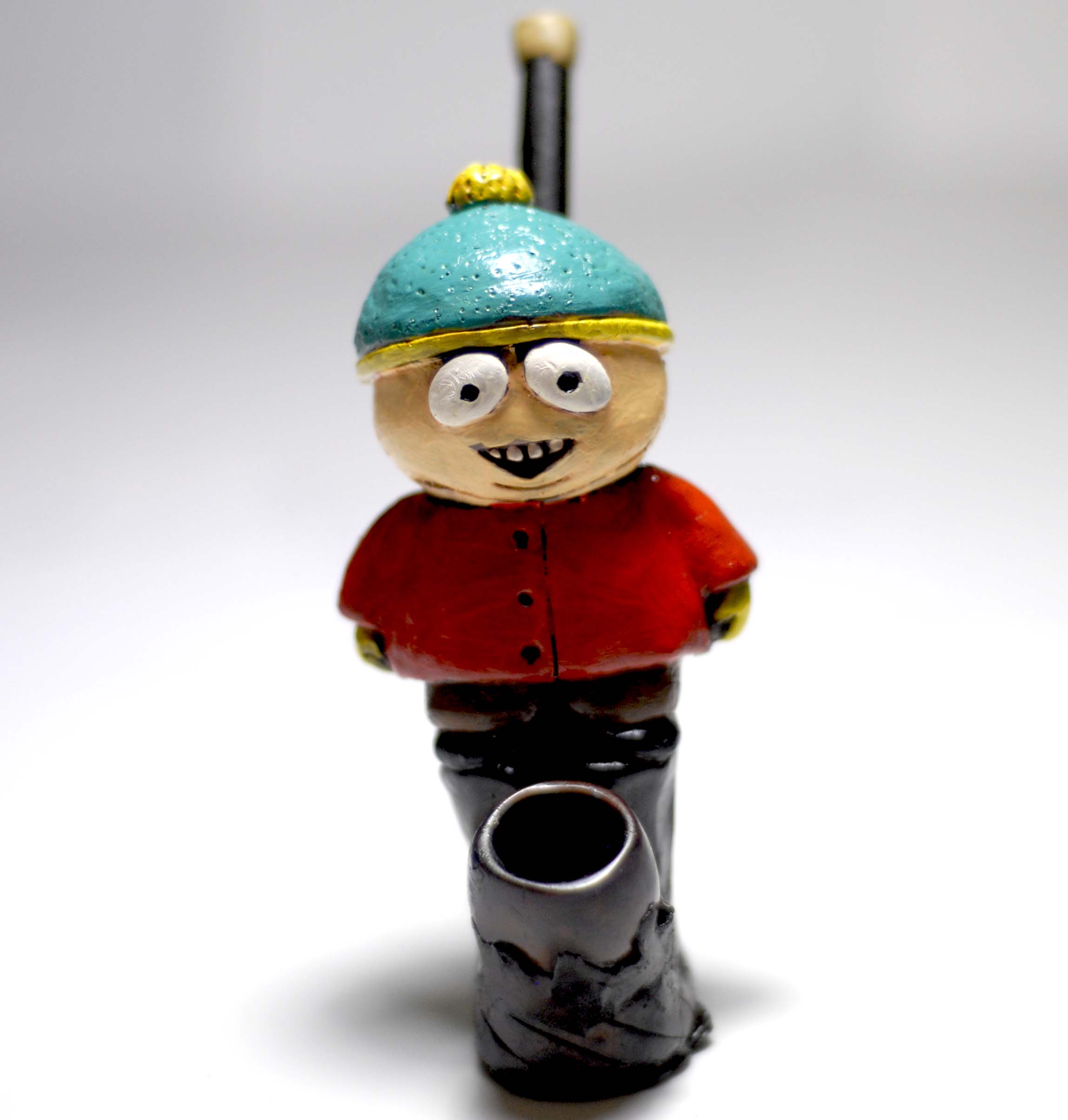 Stan Marsh South Park figured handmade ceramic tobacco pipe