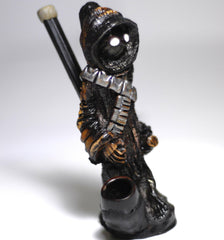 Jawa Starwar  handmade ceramic tobacco pipe - Simple Glass Pipe