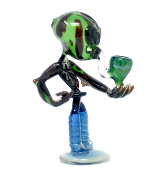 7" Paul  Alien Glass pipes glass smoking pipes glass water pipes