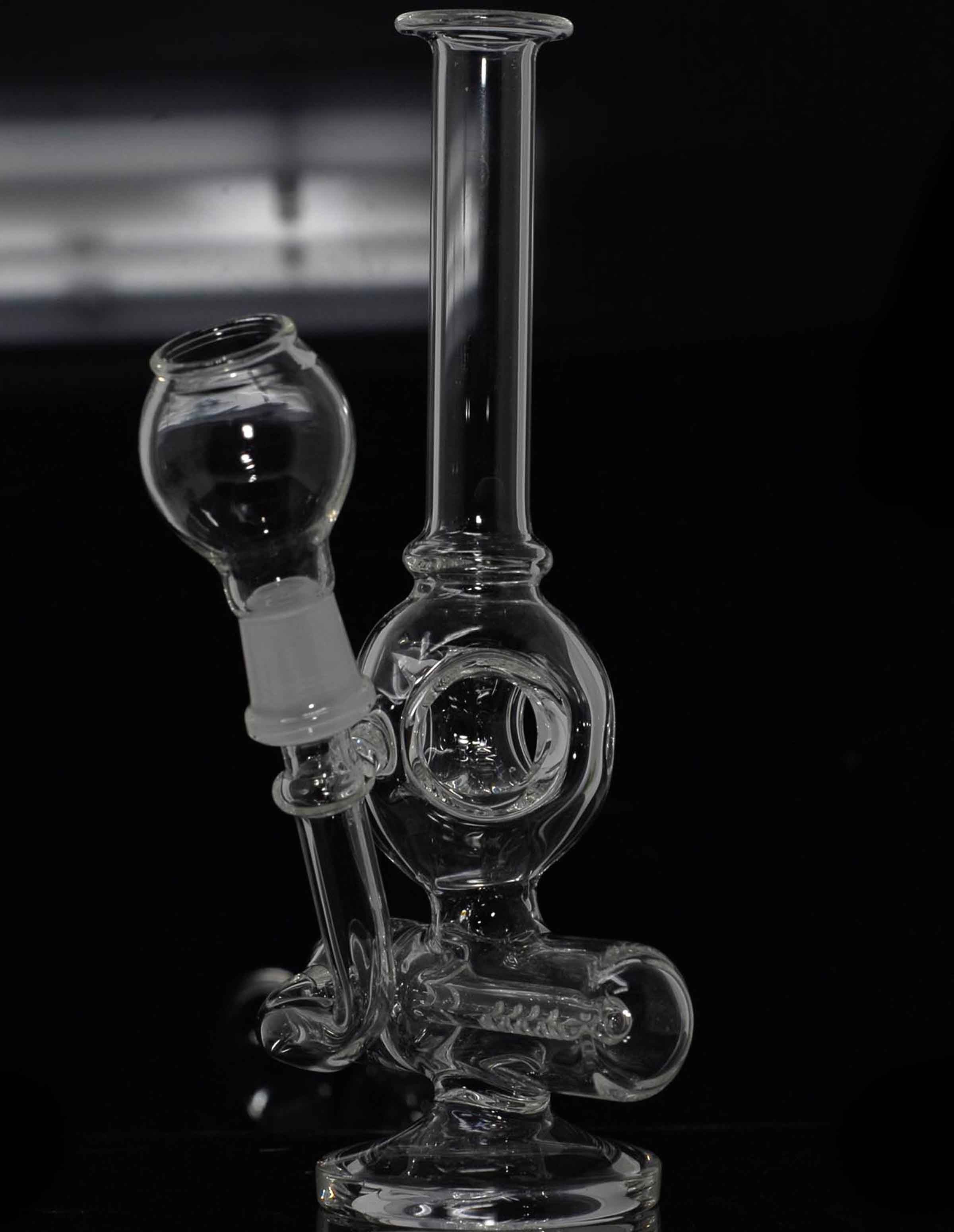 7" Mini Faberge Egg Inline Perc Recycler Pipe