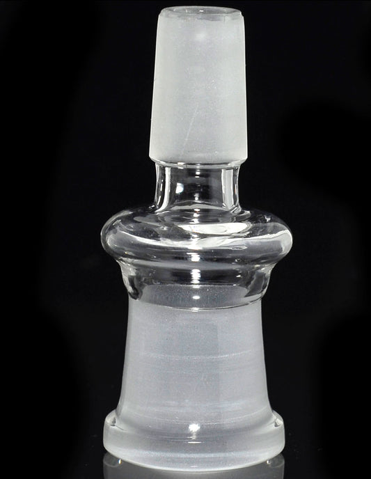 Glass 14mm male to 18mm famale adapter.