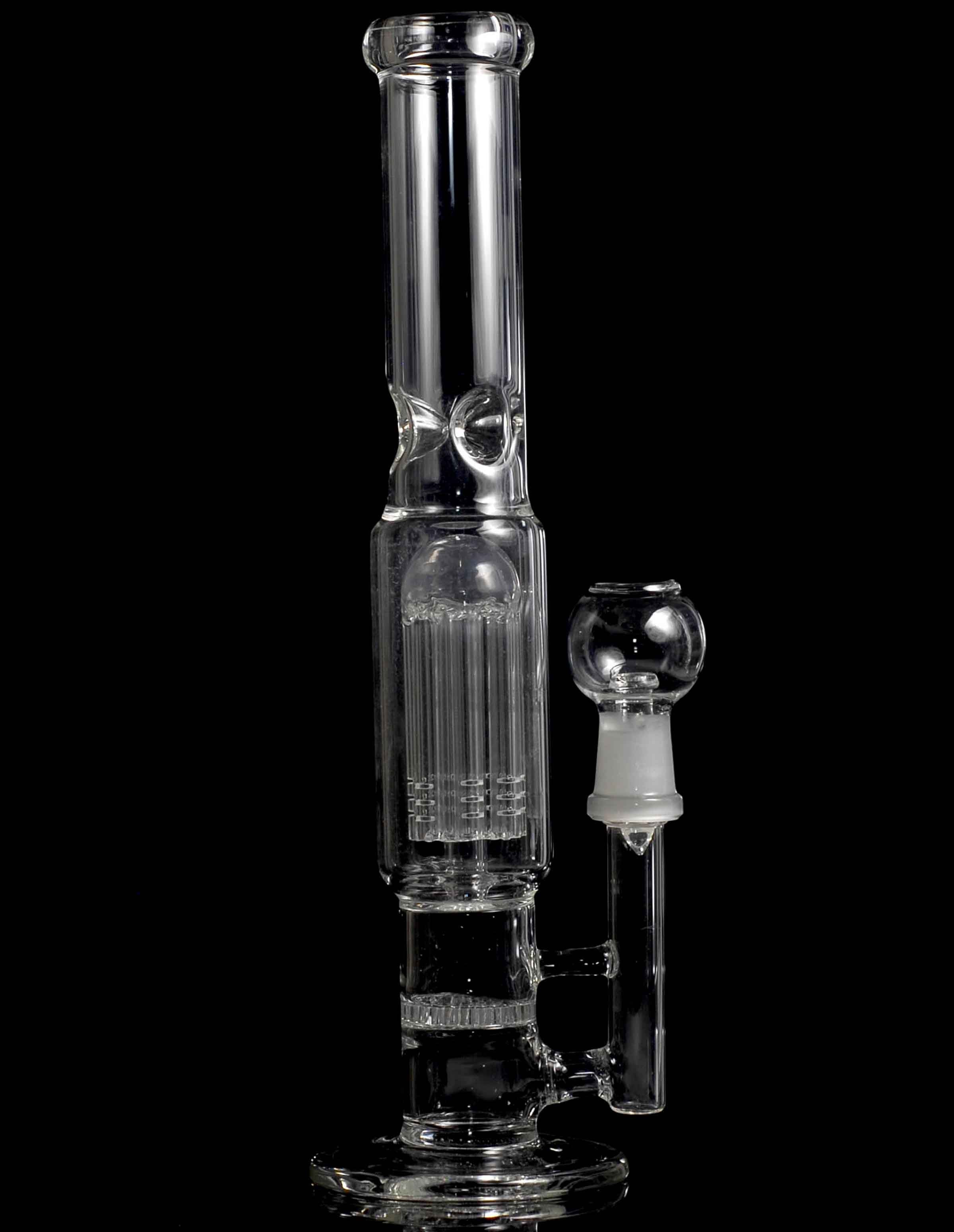 12"    9 Arms Tree Perculator Honeycomb  Filter Glass Water Pipe