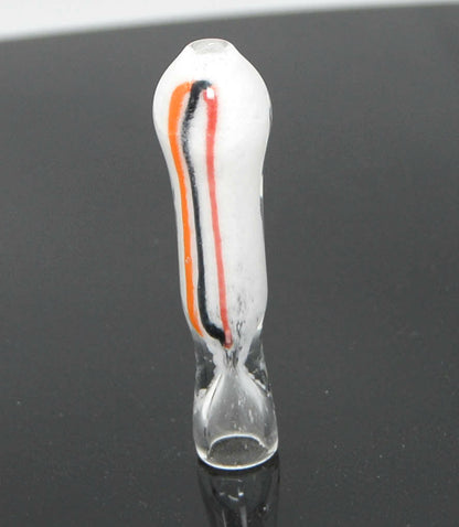 3.5" Rasta Chillum Pipe with Rasta Strips