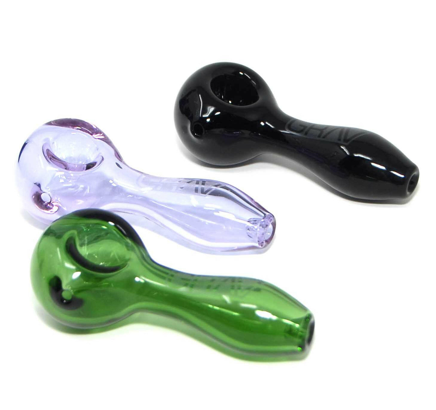 4" Glass Hand Pipe - Simple Glass Pipe
