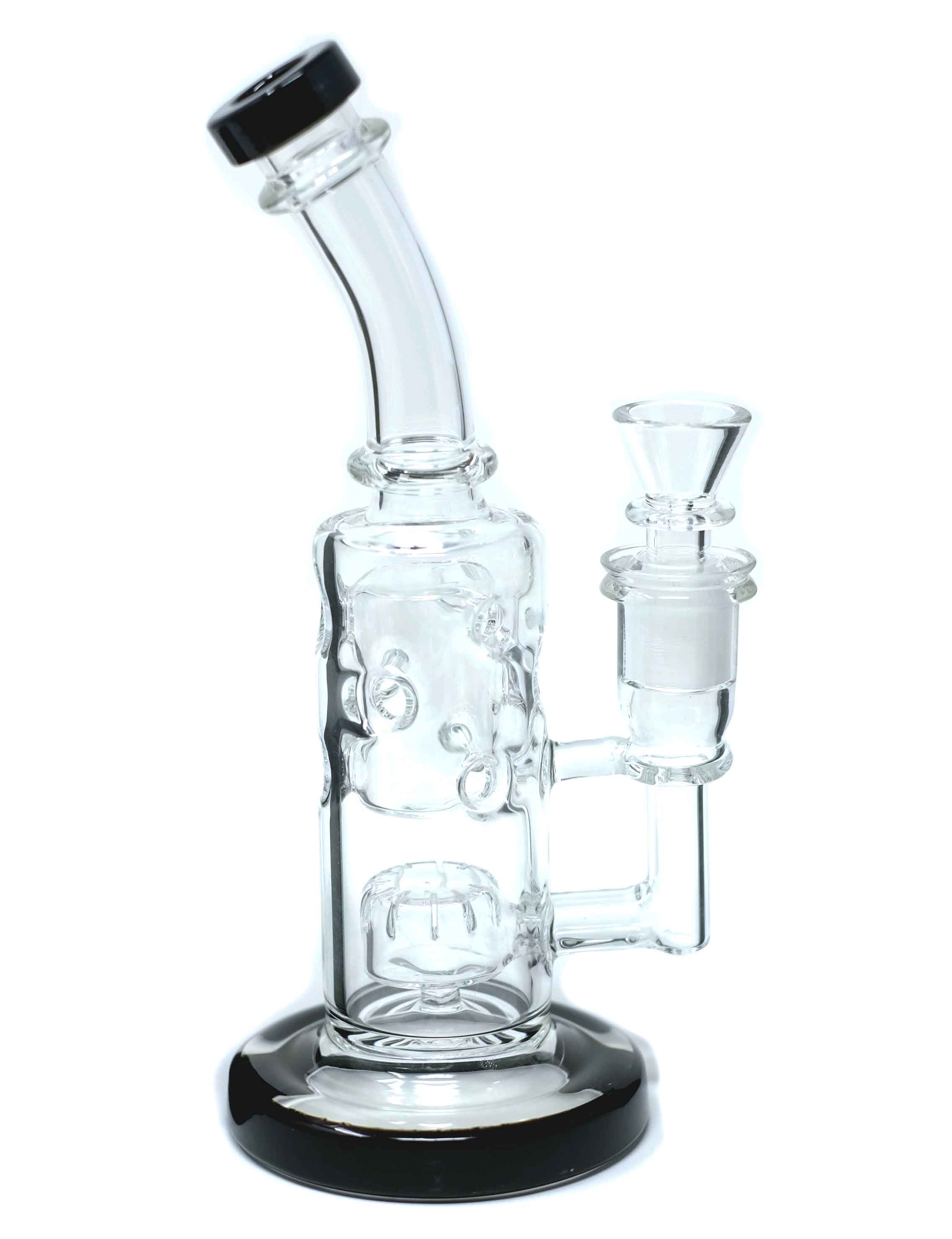 8.5" Heavy Straight Glass Water Pipe with Matrix Perc