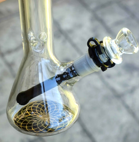 10" Heavy Glass Beaker Water Pipe