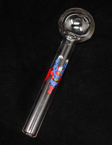 7" Anime Jumbo Glass Oil Burner Pipe Assorted Designs Made US