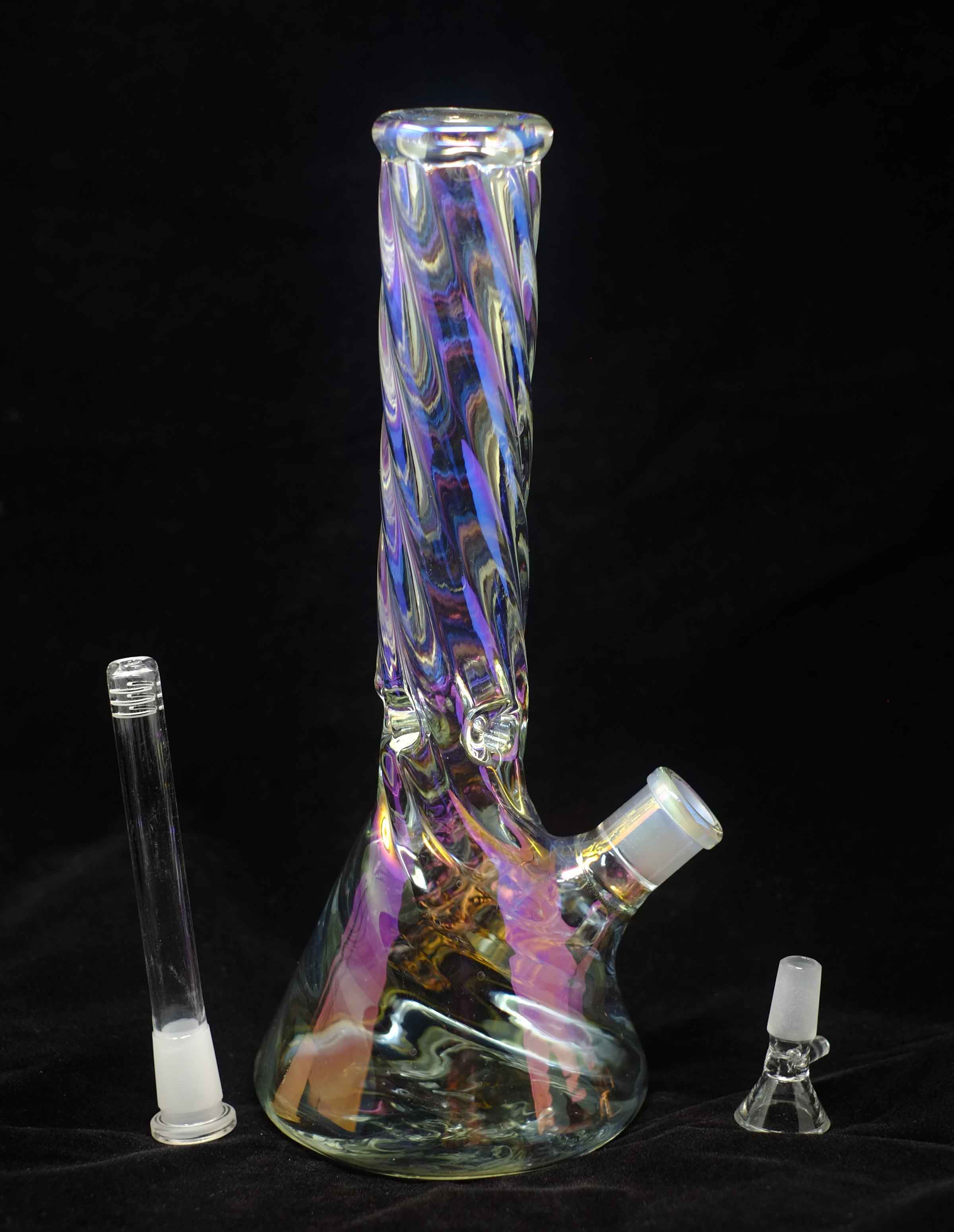 12" 5mm Twisting Beaker Glass Bong