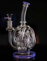 9" Super Vortex Glass Bong Recycler Water Pipe