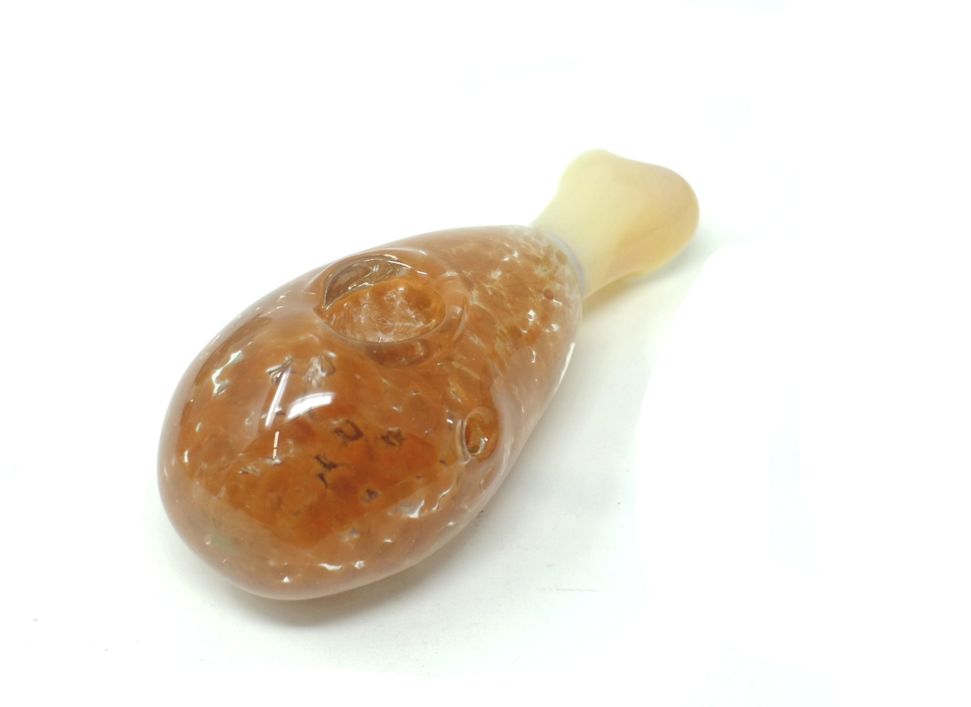 4.5" Chicken Drumstick Glass SPoon Pipe - American Made