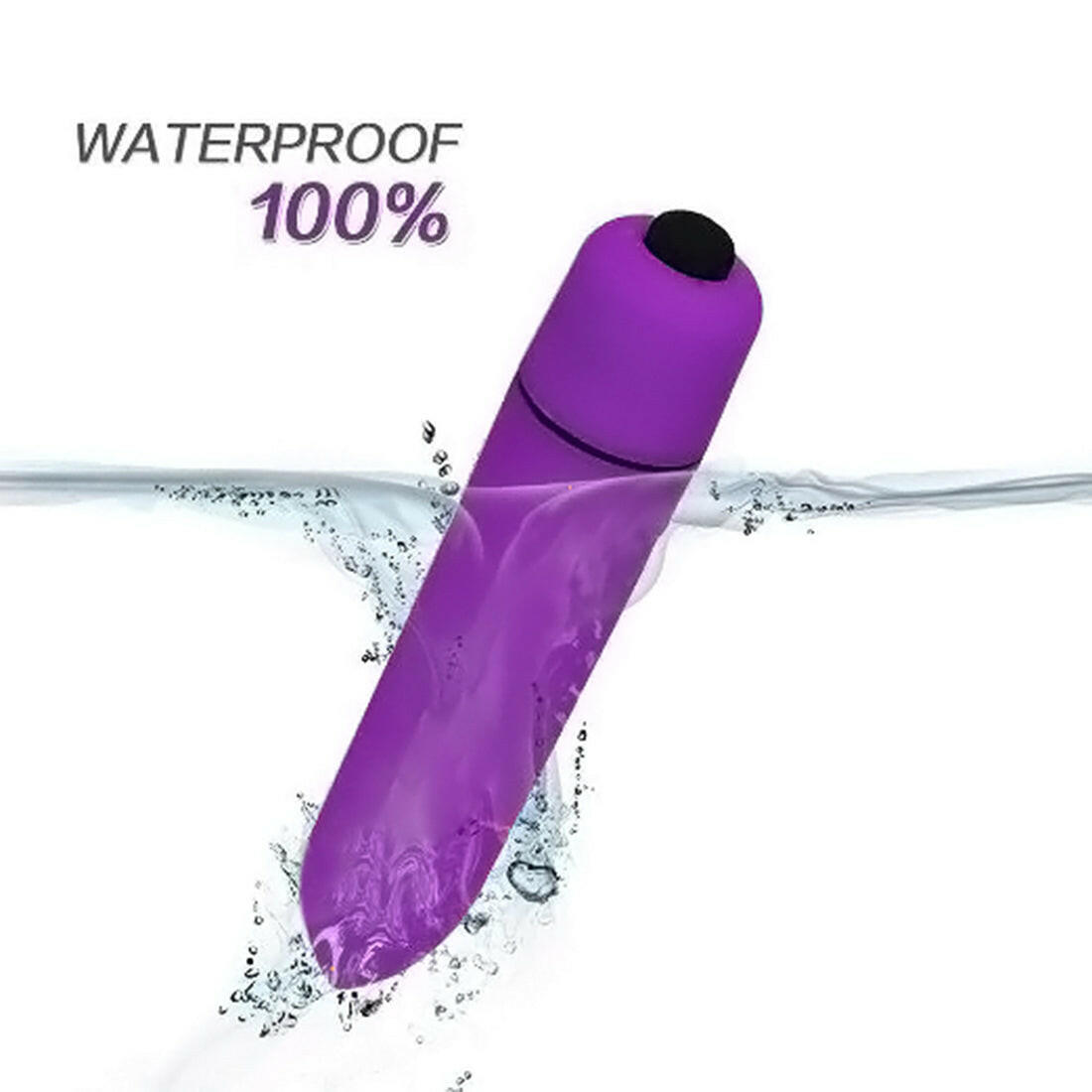 ShowJade Mini Bullet Vibrator Silicone Sex Toy - Simple Glass Pipe
