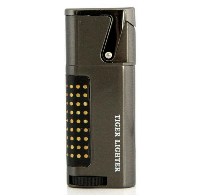 Tiger Compact Windproof Butane Cigarette Torch Lighter - Simple Glass Pipe