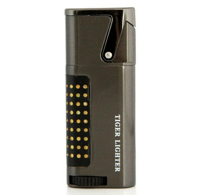 Tiger Compact Windproof Butane Cigarette Torch Lighter - Simple Glass Pipe