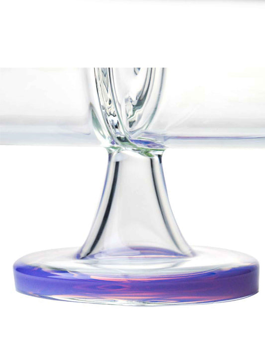 7.6" Infinity Waterfall Perc Glass Bong Invertible Gravity Pipe