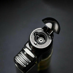 Windproof Turbo Lighter Gas Lighter Flame Butane Metal Cigarettes Lighters Mini - Simple Glass Pipe