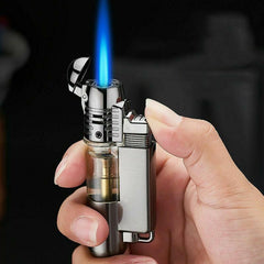 Windproof Turbo Lighter Gas Lighter Flame Butane Metal Cigarettes Lighters Mini - Simple Glass Pipe