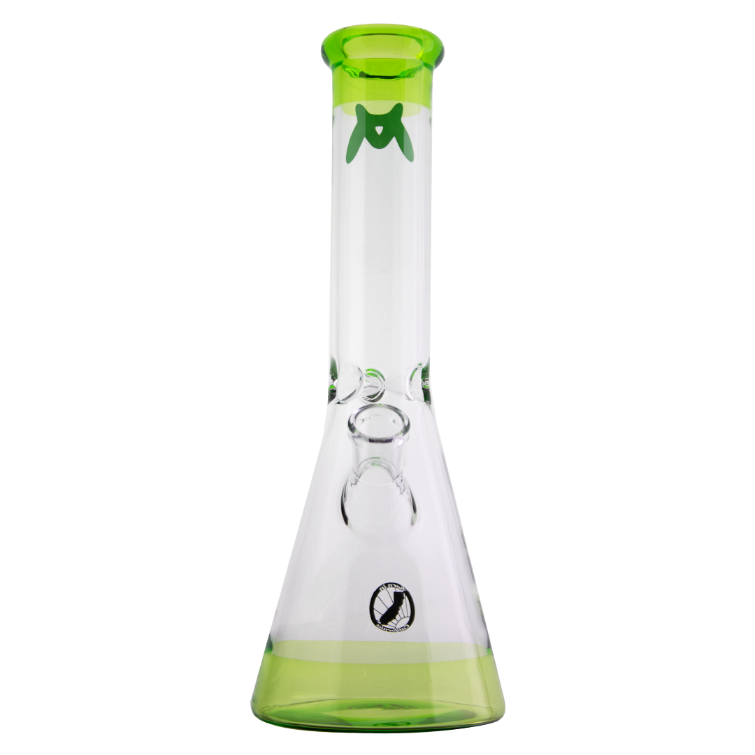12" Ooze Color Beaker Glass Bong by Maverick Glass