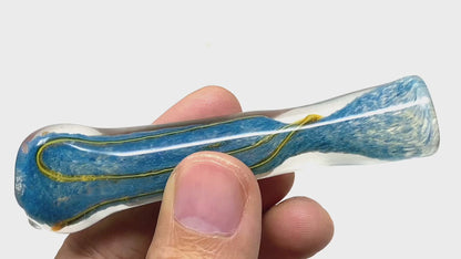 3.5" Thick Glass Chillum with Flat Mouthpiece – 25–30g