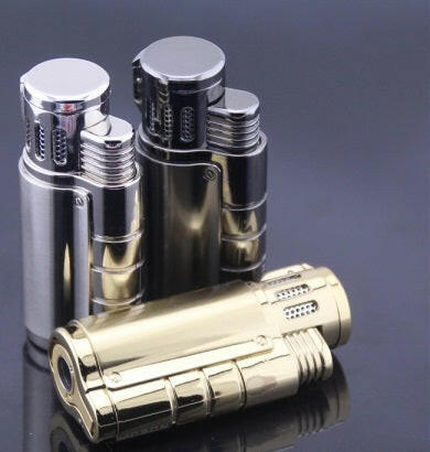 JOBON triple-jet lighter cigar punch detail