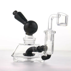 4" Mini Blue Color Glass Water Pipe - Simple Glass Pipe