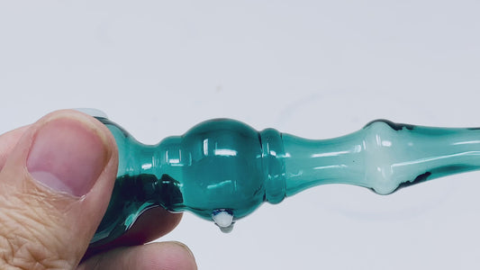 4.5" Glass Green Multi function Hand Oil Burner Pipe