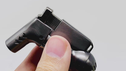 Mini 2.5" Metal Single-Jet Butane Torch Lighter with Flame Lock