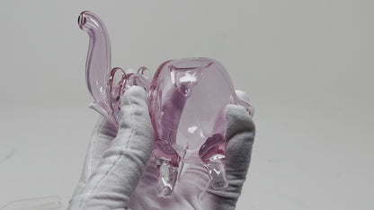 4.5" Pink Elephant Glass Spoon Pipe