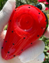 4"Strawberry Glass Smoking Tobacco Pipe