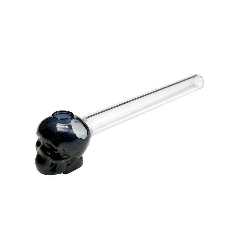 4" Oil Burner pipe Skull Head pipes with Bulk Discounts - Simple Glass Pipe
