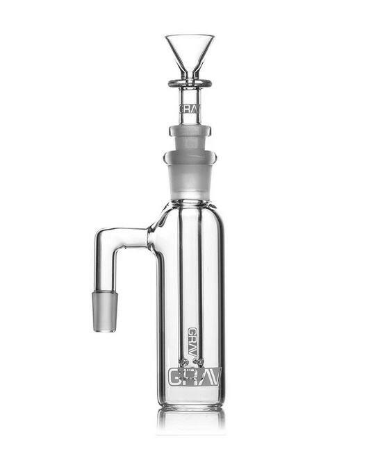 5-inch GRAV 90-degree glass ash catcher with fission downstem