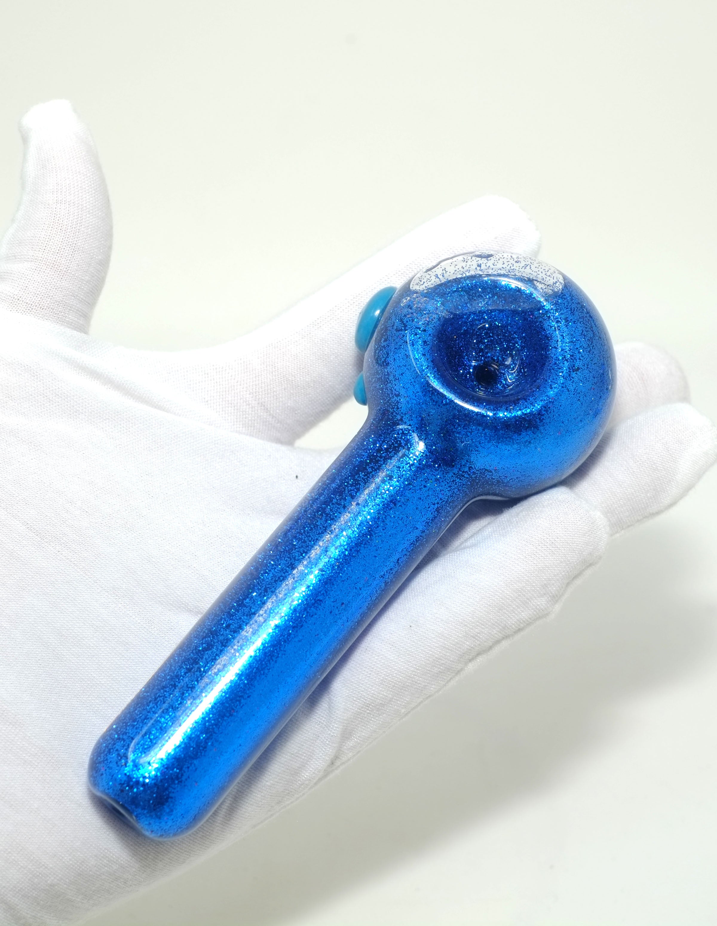 5" Glitter Glass Smoking Pipe | Freezable Glass Hand Pipe