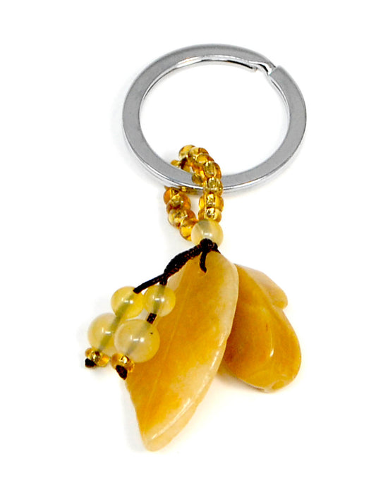 Closeout sale, Jade Leaf Keychain key rings,
