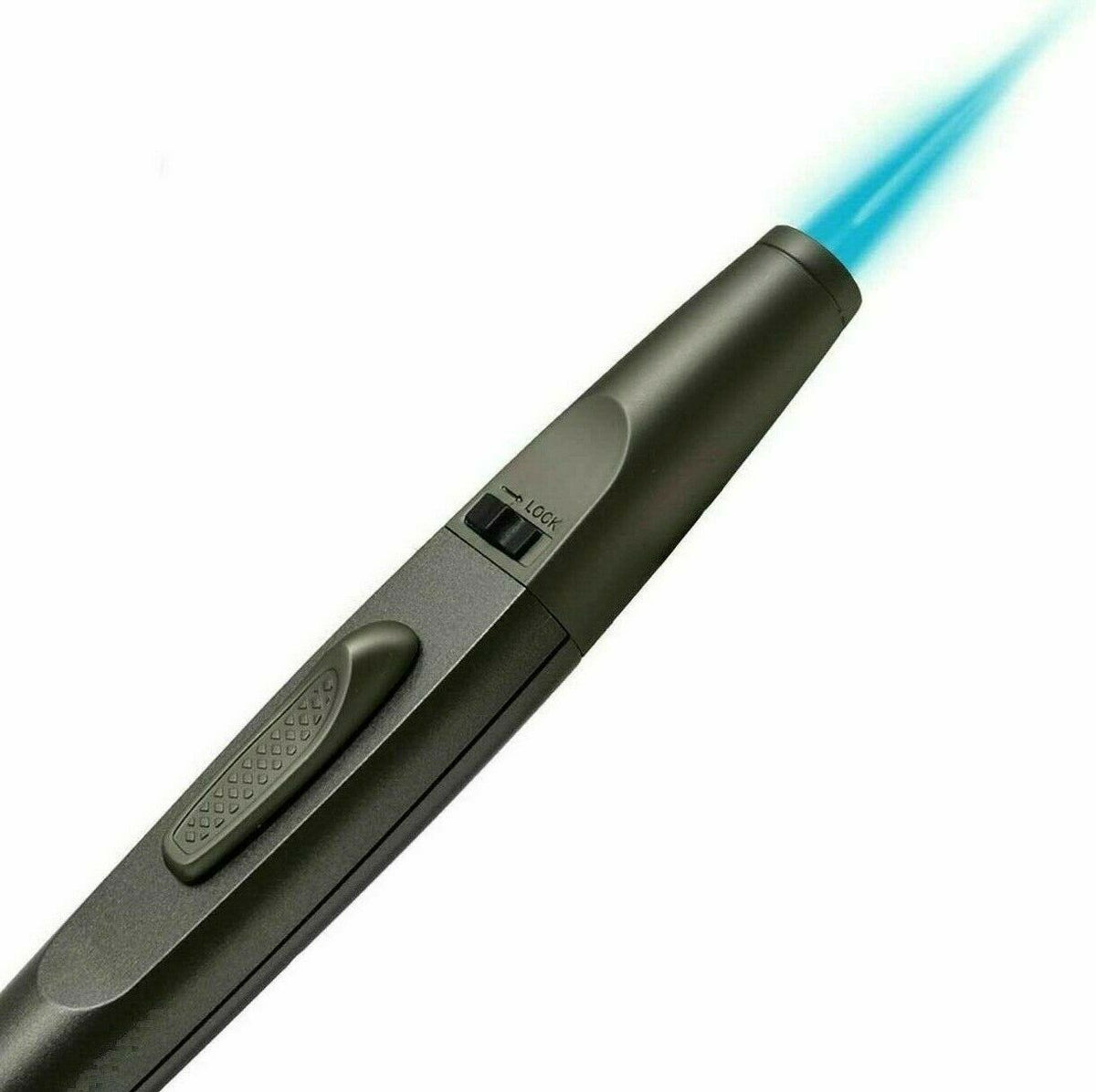 Jobon Butane Refillable multi function Single Torch Lighter Pen Pencil with Safety Locks